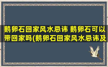 鹅卵石回家风水忌讳 鹅卵石可以带回家吗(鹅卵石回家风水忌讳及注意事项，能否带回家？)